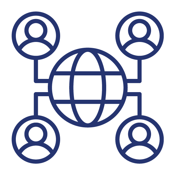 illustration of people networking